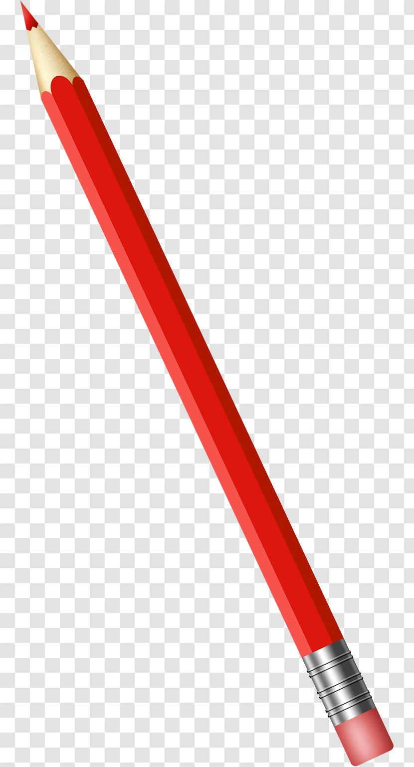 Red Pencil Sketch - Colored Transparent PNG