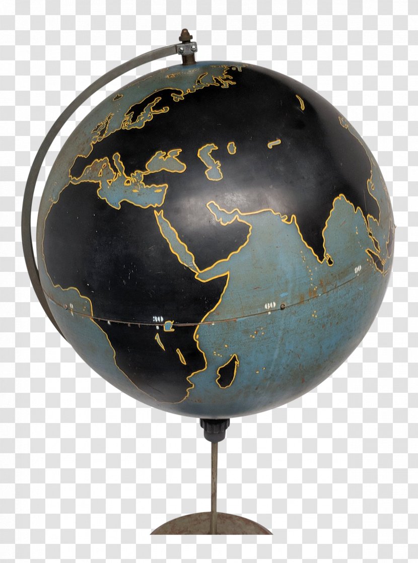 Globe World War II Map Furniture - Chairish Transparent PNG