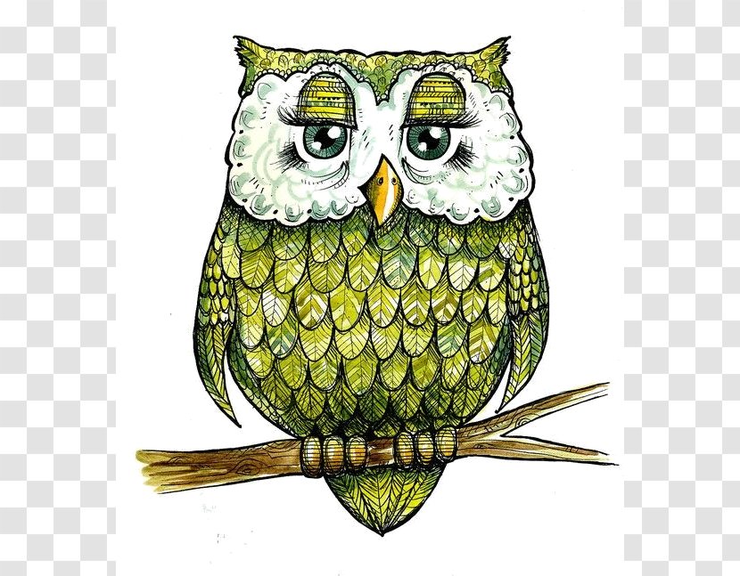 Snowy Owl Spoonflower Watercolor Painting Textile Transparent PNG
