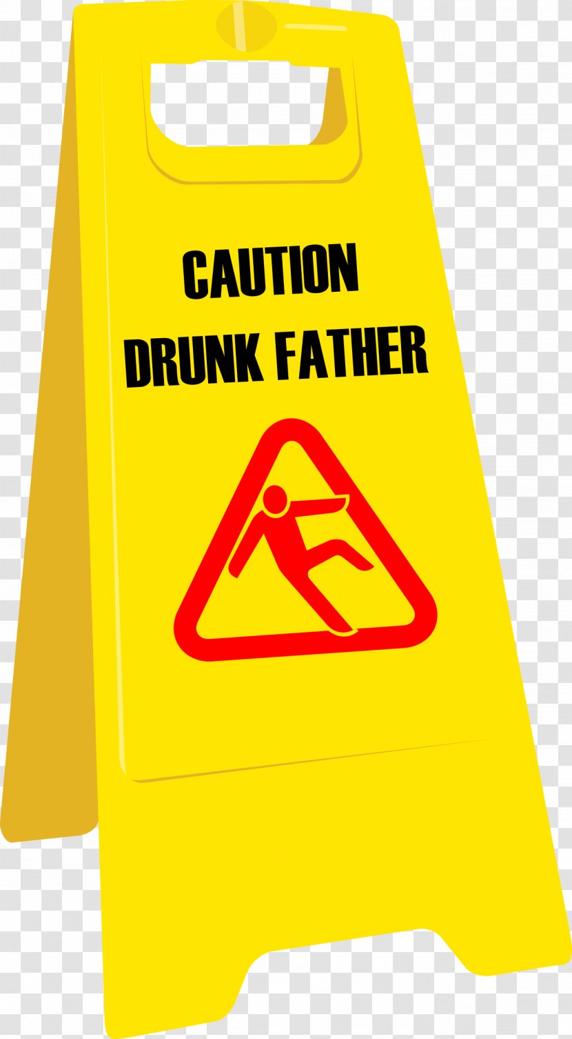 Wet Floor Sign Warning Clip Art - Father's Day Transparent PNG