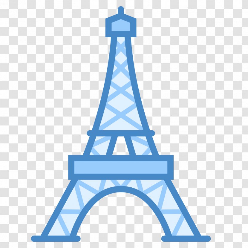 Eiffel Tower Arc De Triomphe Icon - Blue - File Transparent PNG