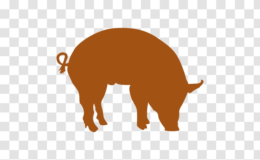 Domestic Pig Clip Art - 2d Geometric Model Transparent PNG