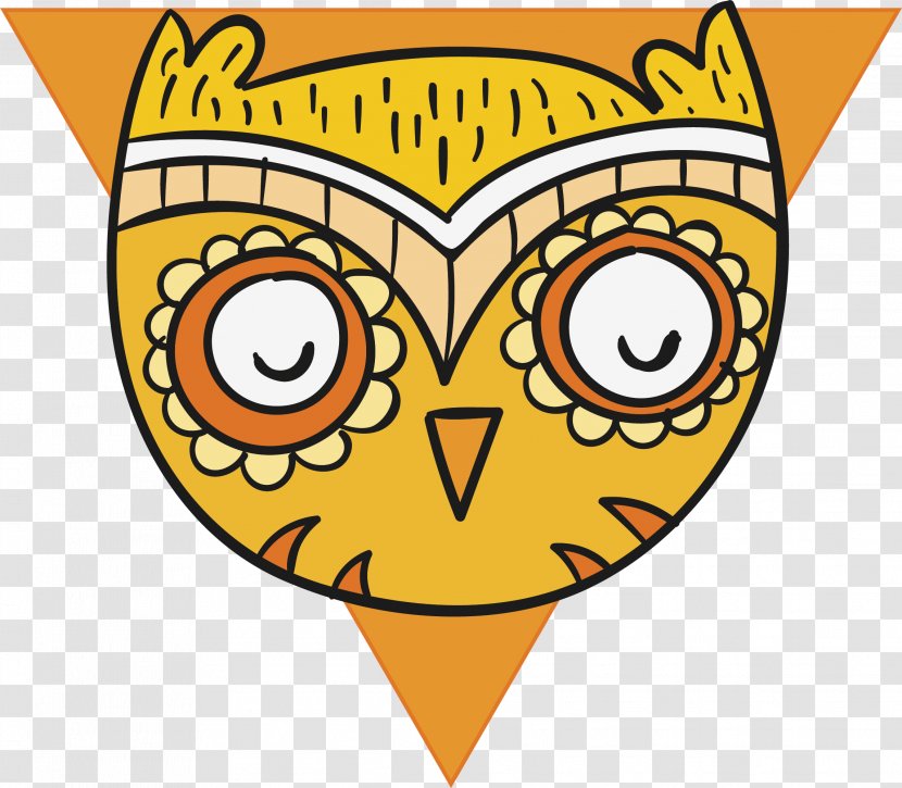 Owl Cartoon Drawing Illustration - Artworks - Vector Transparent PNG