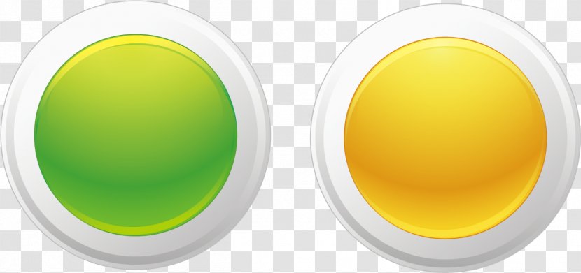 Yellow Circle - Creative Round Button Transparent PNG