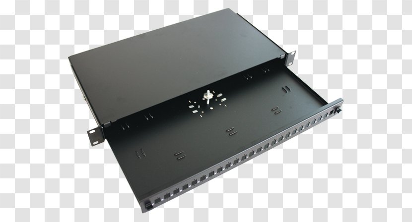 Table 19-inch Rack Drawer Shelf Unit - Fibra Optica Transparent PNG