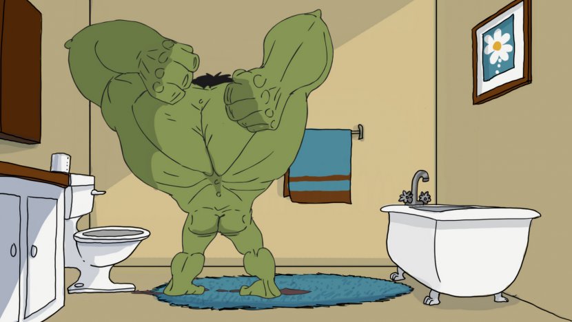 Hulk Bathroom Toilet Film - Youtube - Paper Transparent PNG