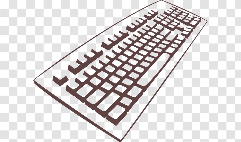 Computer Keyboard Laptop Dell Clip Art - Simple Transparent PNG