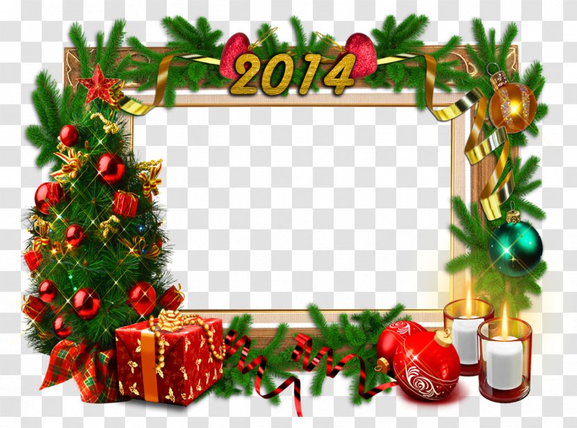 Picture Frames Christmas New Year Clip Art - Gift Transparent PNG