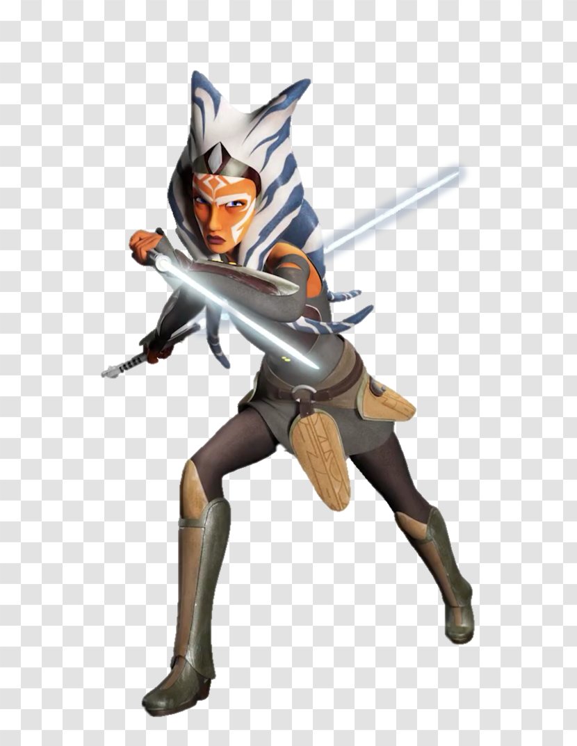 Ahsoka Tano Star Wars Jedi Rebel Alliance Lightsaber - Mythical Creature - Clone Transparent PNG