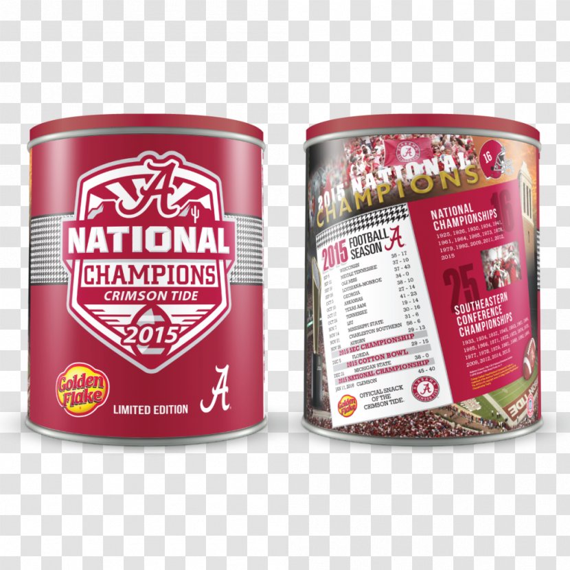 2017 College Football Playoff National Championship Alabama Crimson Tide Golden Flake Snack Foods BCS Game NCAA Division I FBS Season - Flavor - Valley Natural Transparent PNG
