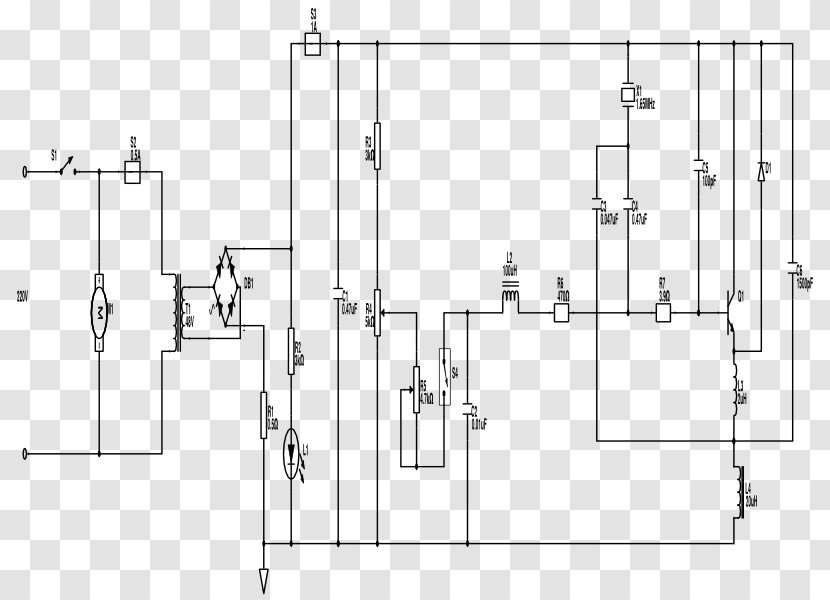 Drawing Electronic Circuit Diagram - Design Transparent PNG