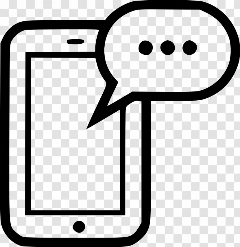 The Noun Project Text Messaging Clip Art - Sign - Smarphone Bubble Transparent PNG