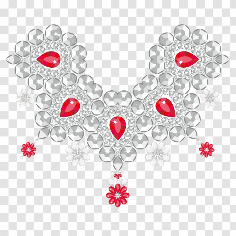 Necklace Diamond Jewellery U9996u98fe - Silhouette Transparent PNG