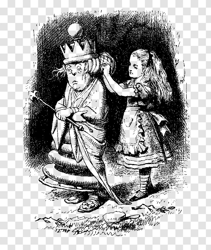 Through The Looking-Glass, And What Alice Found There Alice's Adventures In Wonderland Red Queen White Annotated - Drawing Transparent PNG