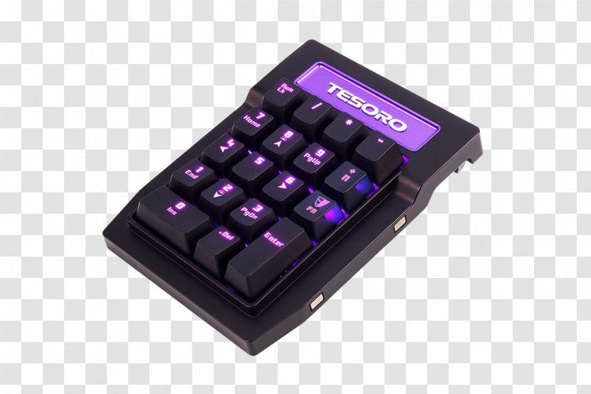 Numeric Keypads Space Bar Computer Keyboard Electronics Electrical Switches - Electronic Device - Purple Transparent PNG