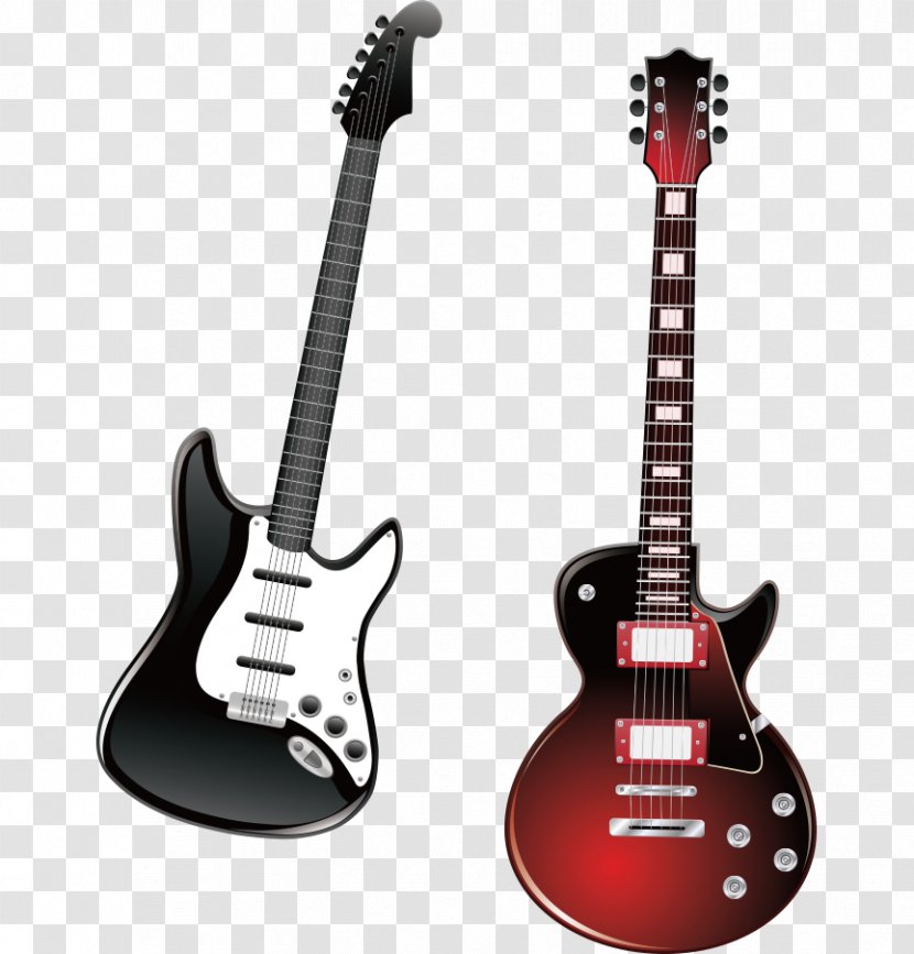 Electric Guitar Acoustic Clip Art - Watercolor Transparent PNG