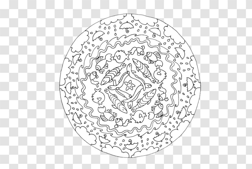 Coloring Book Mandala Adult - Area Transparent PNG