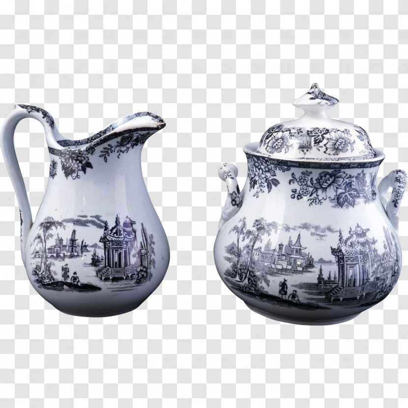 Ceramic Jug Teapot Pitcher Tableware - Porcelain - Chinoiserie Transparent PNG