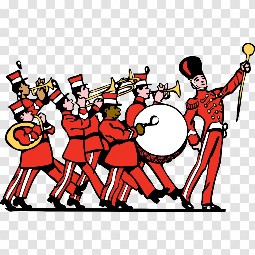 Musical Ensemble School Band Marching Clip Art - Silhouette - Citizens Radio Transparent PNG