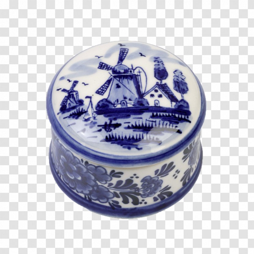 Blue And White Pottery Cobalt Porcelain Tableware - Medicine Box Transparent PNG