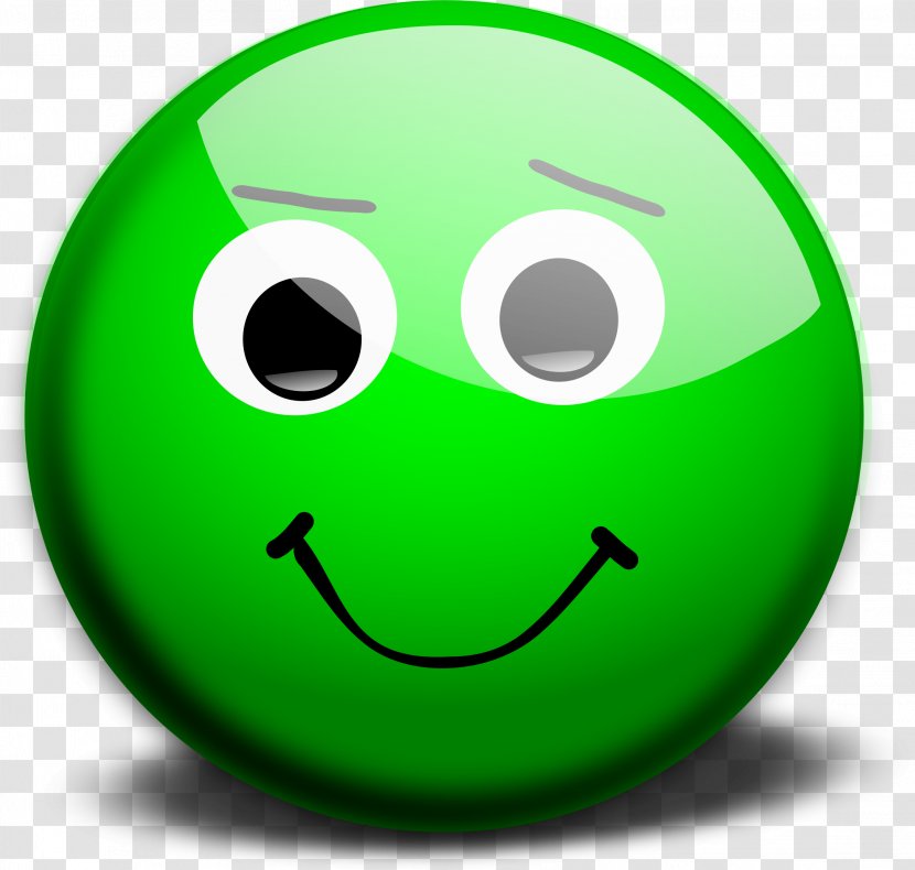 Smiley Emoticon Purple Clip Art - Thumb Signal - Green Face Transparent PNG