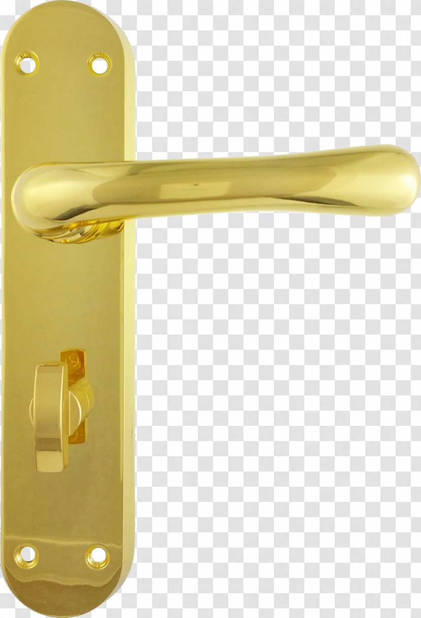 Window Door Handle Lock Arm - Polyvinyl Chloride - Brass Transparent PNG
