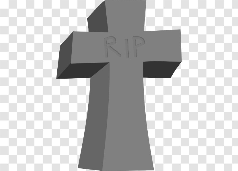 Christian Cross Headstone Death Clip Art - Symbol - Rip Cliparts Transparent PNG