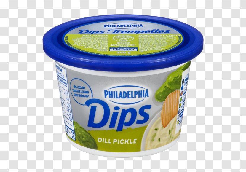 Crème Fraîche Cream Cheese Dill Dipping Sauce Pickled Cucumber - Philadelphia Transparent PNG