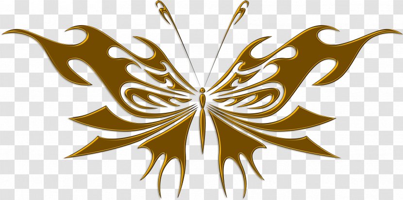 Butterfly Drawing Tattoo Decal - Butterflies And Moths - Decals Transparent PNG