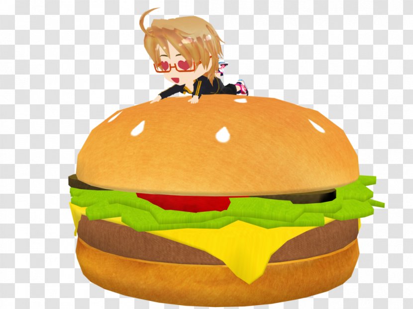 Hamburger Cheeseburger Fast Food Veggie Burger Junk - Flower Transparent PNG