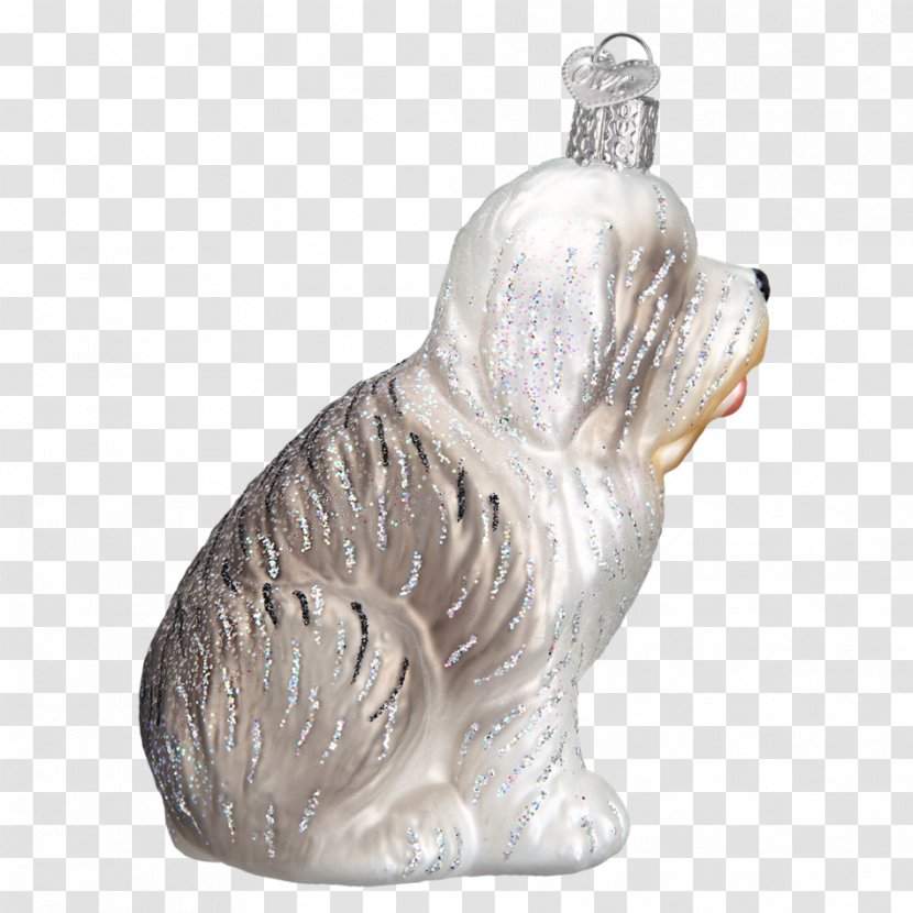 Dog Figurine - Old English Sheepdog Transparent PNG