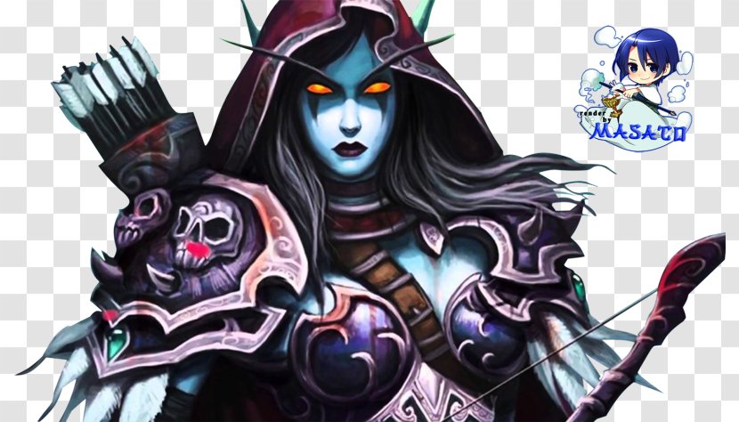 World Of Warcraft: Wrath The Lich King Warlords Draenor Legion Warcraft III: Frozen Throne Grom Hellscream - Watercolor - Sylvanas Windrunner Figure Transparent PNG