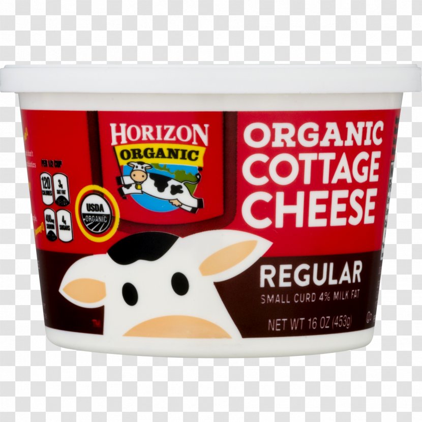 Cream Milk Organic Food Cottage Cheese Horizon - Stonyfield Farm Inc - Curd Transparent PNG