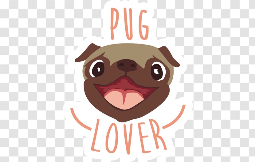 Pug Puppy Love Dog Breed Toy - Snout Transparent PNG