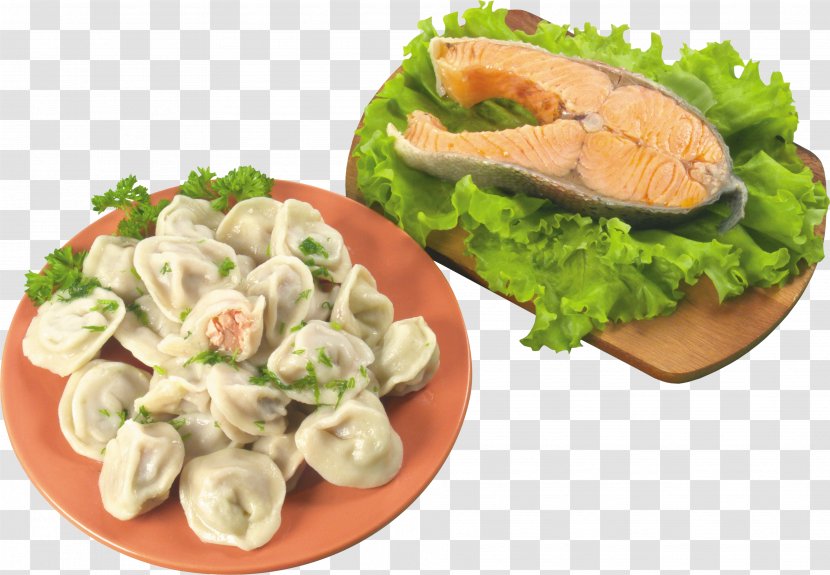 Pelmeni Food Dish Cuisine Fish - Recipe - Onion Transparent PNG