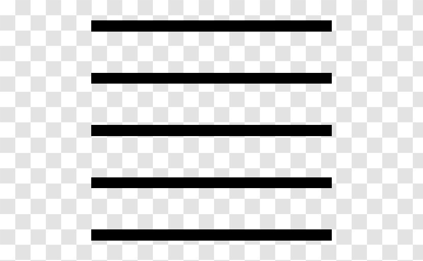 Typographic Alignment Download - Black And White Transparent PNG