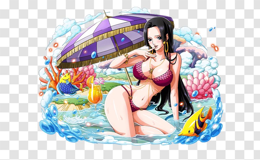 Boa Hancock One Piece Treasure Cruise Monkey D. Luffy Nami - Watercolor Transparent PNG