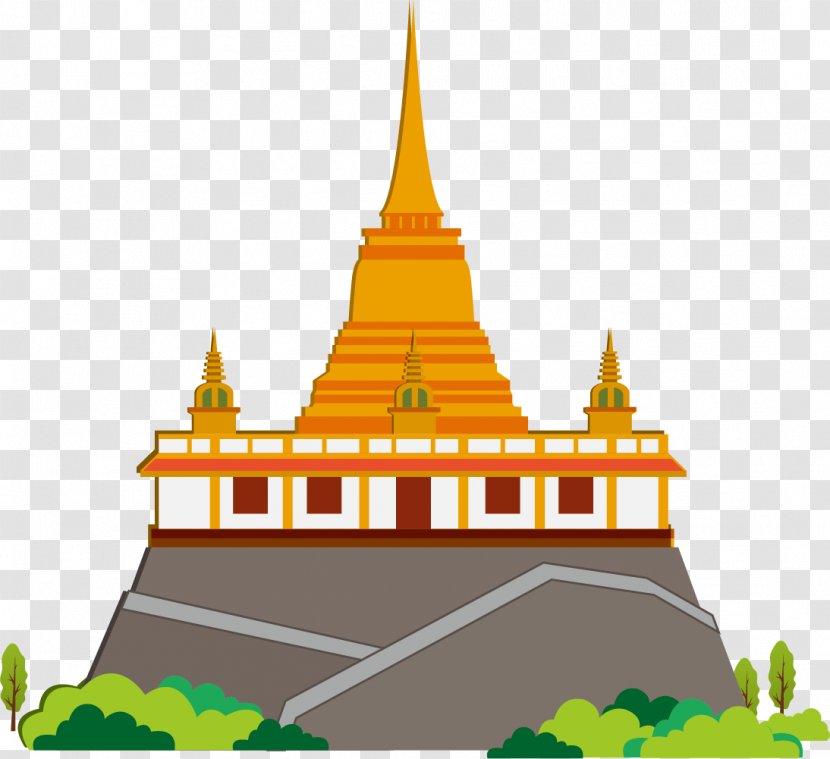 Thailand Clip Art - Place Of Worship - Golden Palace Transparent PNG