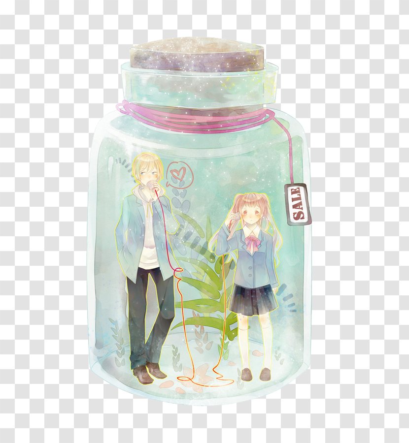 Bottle Love Illustration - Drinkware Transparent PNG