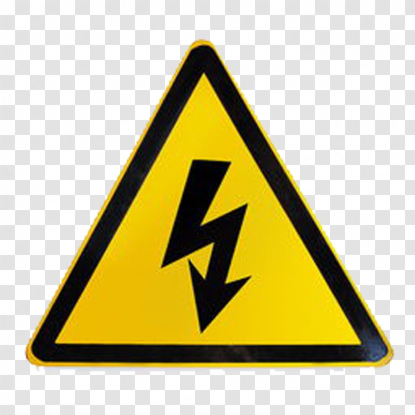 Warning Label Sticker High Voltage - Adhesive - FIG Triangle Transparent PNG