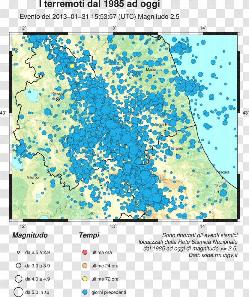 2016 Central Italy Earthquake Accumoli January 2017 Earthquakes - Fault - Tre Transparent PNG