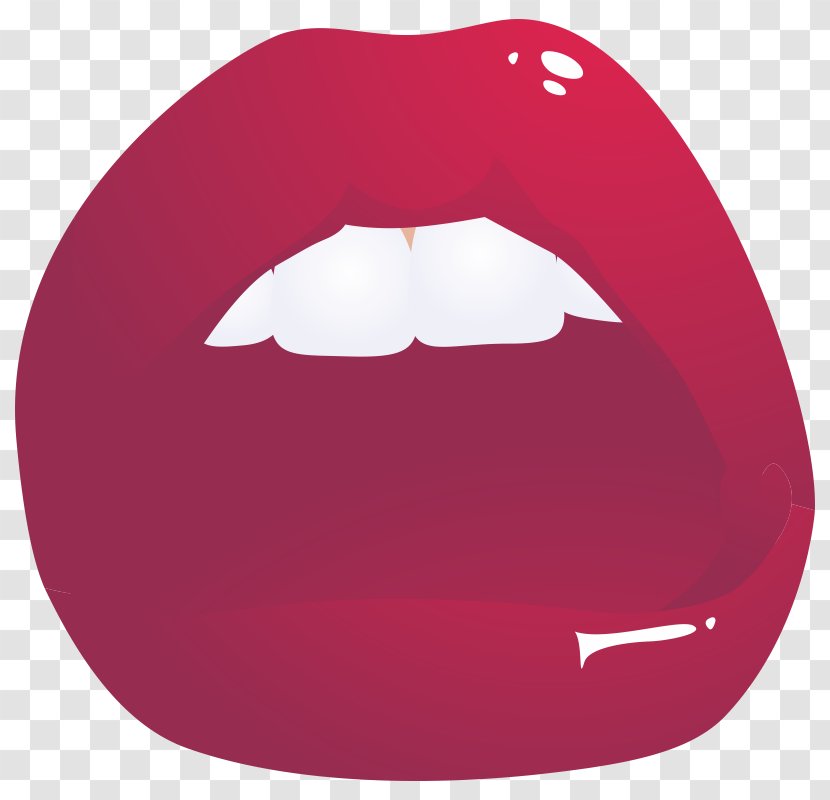 Lip Clip Art - Red - Fotor Transparent PNG