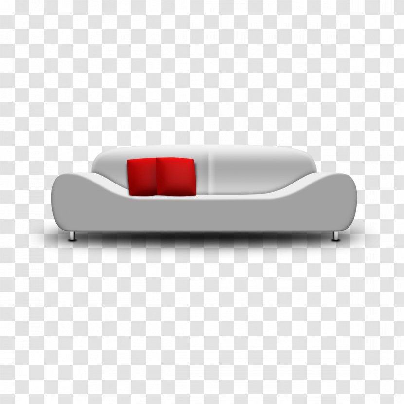 Couch White Icon - Sofa Transparent PNG