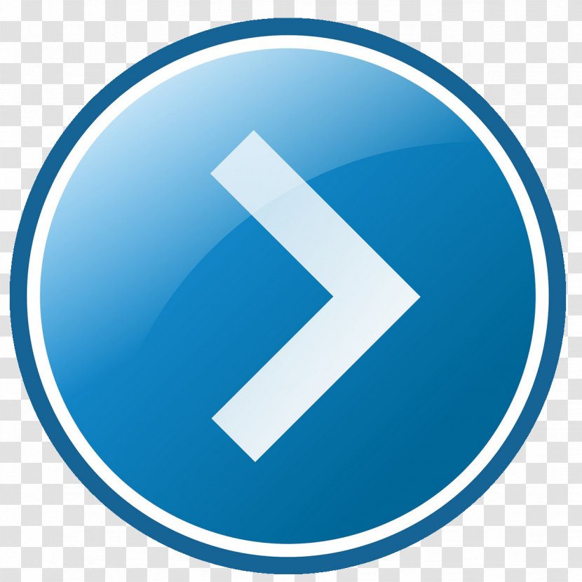 Arrow Button Clip Art - Azure - Turn Right Transparent PNG