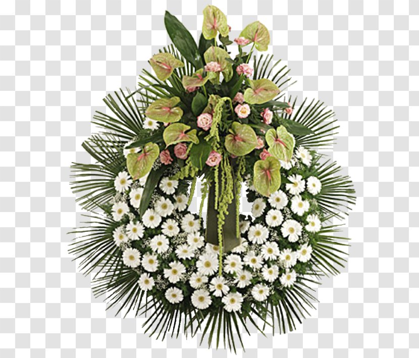 Wreath Floral Design Flower Bouquet Funeral - Dom Przedpogrzebowy Transparent PNG