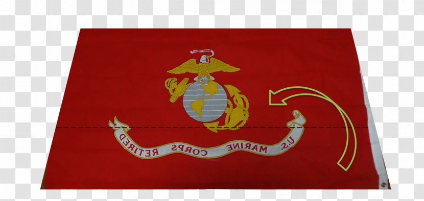 Flag Of The United States Marine Corps - Red Transparent PNG