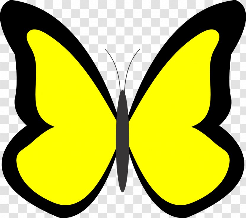 Butterfly Yellow Clip Art - For Summer - Cliparts Transparent PNG