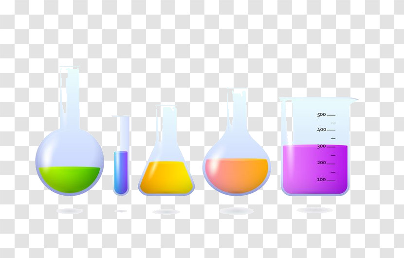 Violet Liquid Laboratory Flask Laboratory Equipment Transparent PNG
