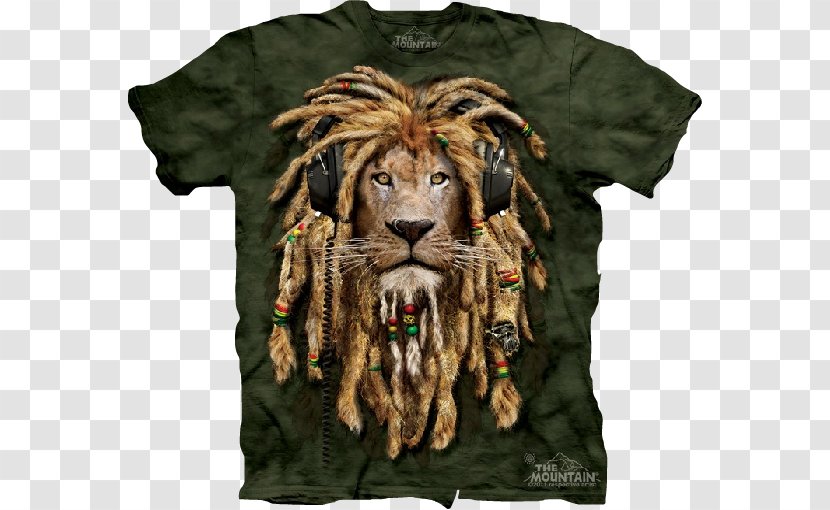 T-shirt Lion Cougar Hoodie - Clothing Transparent PNG
