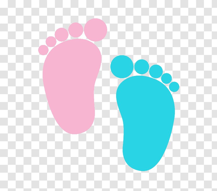 Infant Footprint Clip Art - Boy - Baby Gender Reveal Transparent PNG